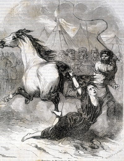 Supplice de Brunehaut (ou Brunehilde) (613) - dans « Histoire de France » par L.-P. Anquetil - French School