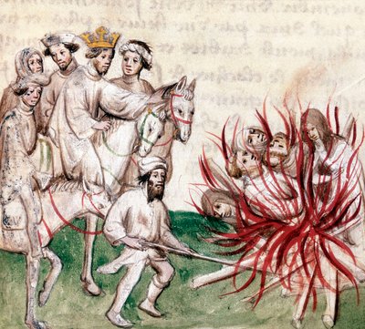 Supplice des Templiers : Jacques de Molay, grand maître de l