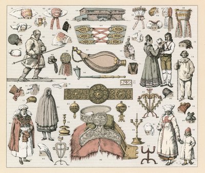 Costume suédois - French School