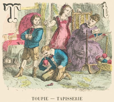 Toupie — Tapisserie - French School