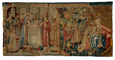 Tapisserie, Circoncision et Adoration des Mages - French School