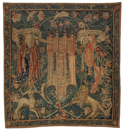 Tapisserie, Sibylla Hellespontica et Phrygia (une de la série de six Sibylles, comprenant 46.134 à 46.139) appelée 