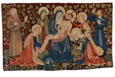 Antependium de tapisserie avec Lamentation sur le Christ mort 