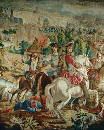 Tapisserie représentant Charles, duc de Lorraine pendant la ... (laine et soie) - French School