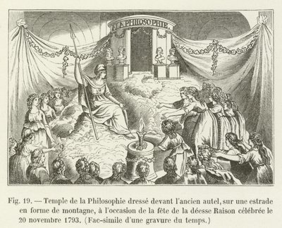 Temple de la Philosophie dressé devant l