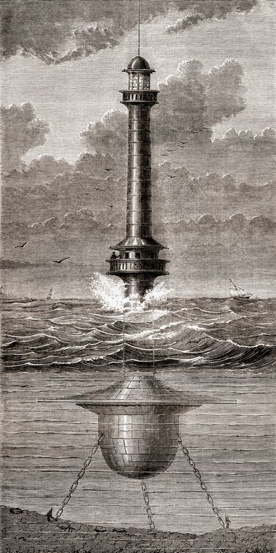 Le phare flottant du 19ème siècle placé à l