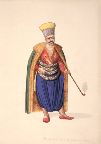 Le janissaire des ambassadeurs, période ottomane, troisième quart du XVIIIe siècle - French School