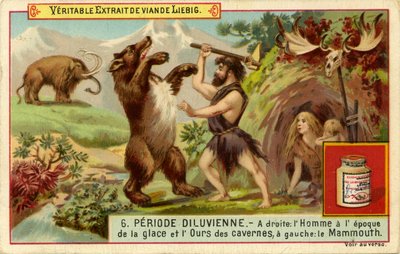 La période antédiluvienne, Carte Liebig - French School