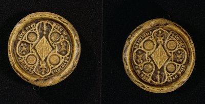 Le sceau armorial de Jeanne de Penthièvre, duchesse de Bretagne et comtesse de Goëllo, 1369 - French School