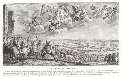 La bataille de Fontenoy, guerre de la succession d