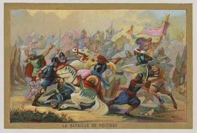 La bataille de Poitiers, France, 732 - French School