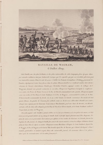 La Bataille de Wagram le 6 juillet 1809 - French School