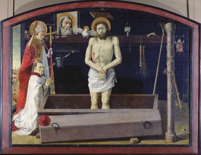 Le retable de Boulbon : La Trinité avec un donateur présenté par Saint Agricol, École de Provence - French School