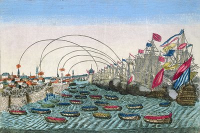 La Capture de La Havane par les Anglais en 1762 - French School