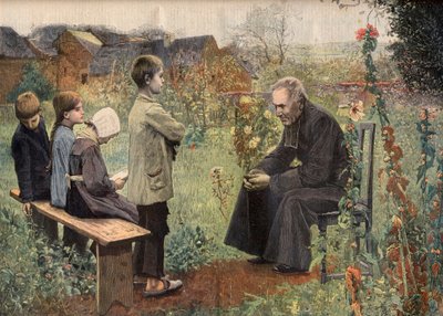 La leçon de catéchisme dans "Le Petit Journal", juin 1898 (gravure) - French School