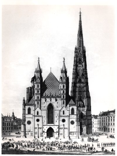 La cathédrale Saint-Étienne à Vienne, 1821 - French School