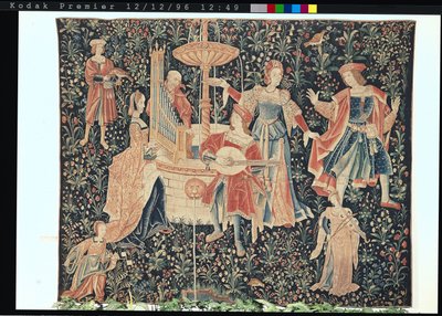 Le Concert à la Fontaine, atelier de la Loire, vers 1570-80 - French School