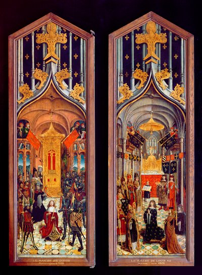 Le Couronnement de David et Louis XII (1462-1515) 1501 - French School