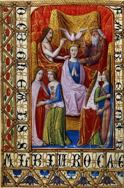 Le Couronnement de la Vierge par la Sainte Trinité, c.1500 - French School
