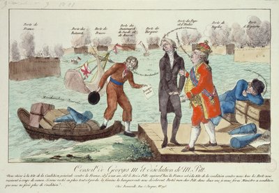 Le Conseil de George III (1738-1820) et la Désolation de William Pitt (1759-1806) le Jeune, 1801 - French School