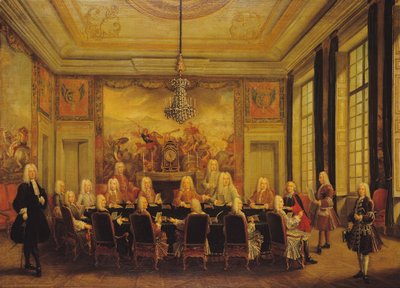 Le Conseil de Régence pour la Minorité de Louis XV (1710-74) 16 septembre 1715 - French School