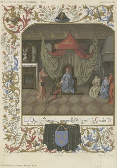 Le dauphin recevant la nouvelle de la mort de Charles VI - French School