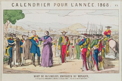 La mort de Maximilien, empereur du Mexique, 19 juin 1867 - French School
