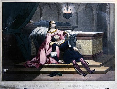 La mort de Roméo et Juliette, vers 1830 - French School
