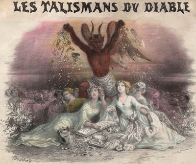 Les Talismans du Diable, chanson pour quadrille. Lithographie - French School