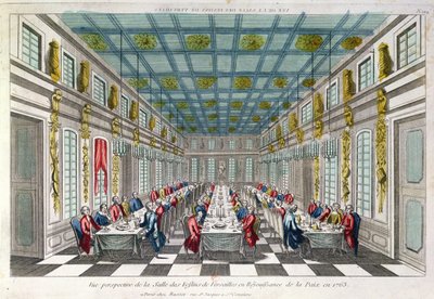 La Salle à manger à Versailles en 1763 - French School