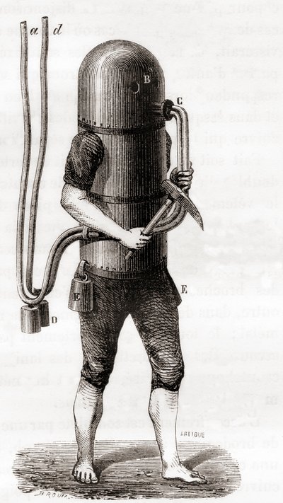 La machine de plongée de Karl Heinrich Klingert - French School