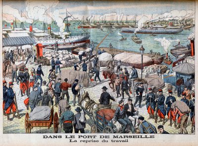 La fin de la grève à Marseille, illustration de 