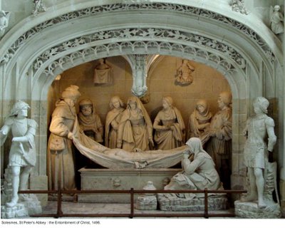 La Mise au tombeau du Christ dans le transept sud, 1496 - French School