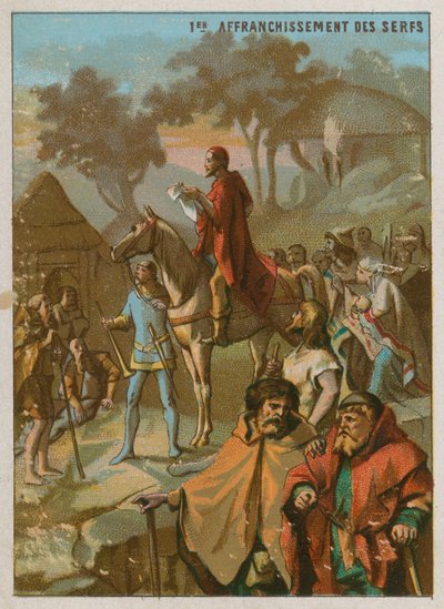 Le Premier Affranchissement des Serfs - French School