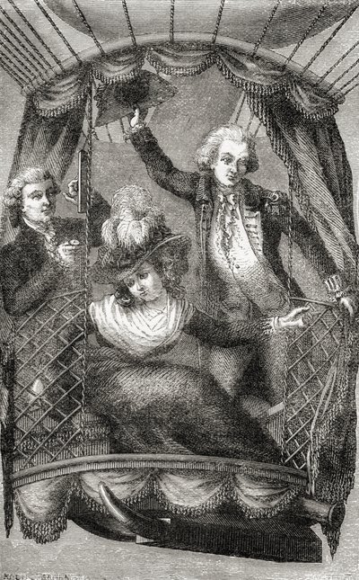La première ascension en montgolfière en Angleterre, 15 septembre 1784, extrait de 