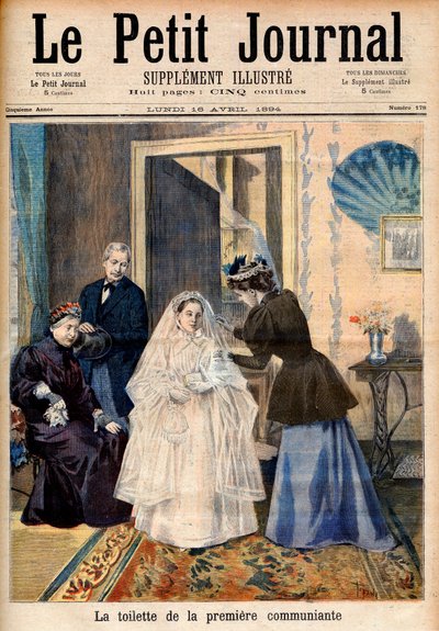 La Première Communiante, illustration du 