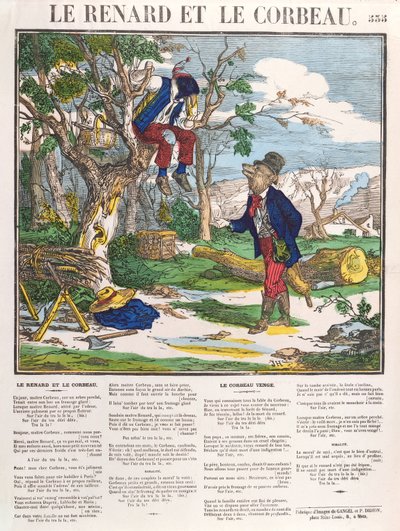 Le Renard et le Corbeau - French School