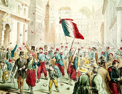 Les Français entrant à Gênes en 1859 - French School