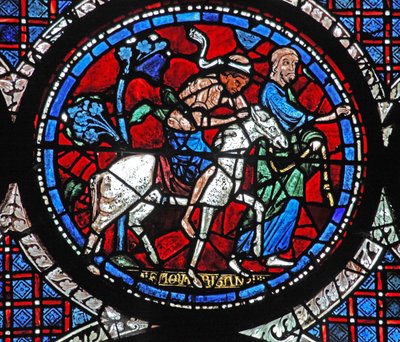La fenêtre du Bon Samaritain : amène la victime à une auberge - French School