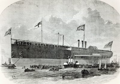 Le Great Eastern, illustration de Le Nouvel Illustré, 1867 - French School