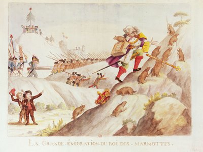 La Grande Migration du Roi des Marmottes, 1792 - French School