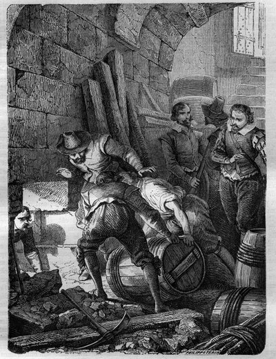 La Conspiration des Poudres : Conspiration des catholiques formée pour assassiner le roi Jacques Ier, sa famille et une partie de l