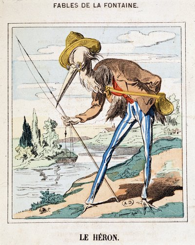 Le Héron (Fables de La Fontaine) - French School
