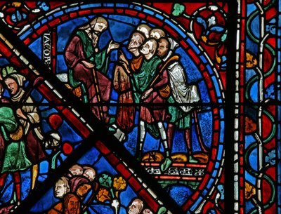 La fenêtre de Joseph : ses frères présentent à Jacob son manteau taché de sang - French School