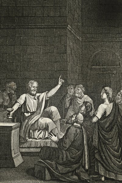 Les Derniers Moments de Socrate - French School