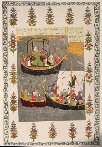 Le dernier voyage de Sinbad, illustration pour Sinbad le marin, des Mille et Une Nuits, 1895 - French School