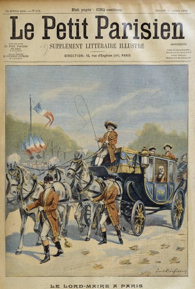 Le Lord Maire à Paris - dans "Le Petit Parisien" du 21/10/1906 - French School