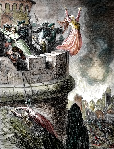 Le Massacre des Vaudois de Mérindol en 1545, 1866 - French School