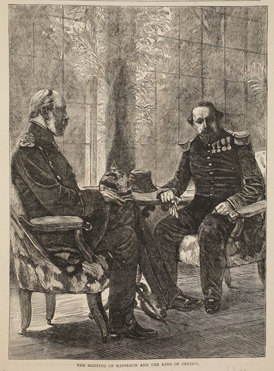 La rencontre de Napoléon et du roi de Prusse, septembre 1870, illustration de l