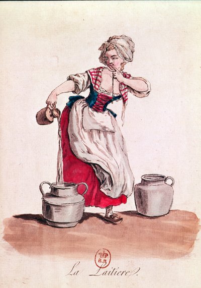 La laitière, 1785 - French School